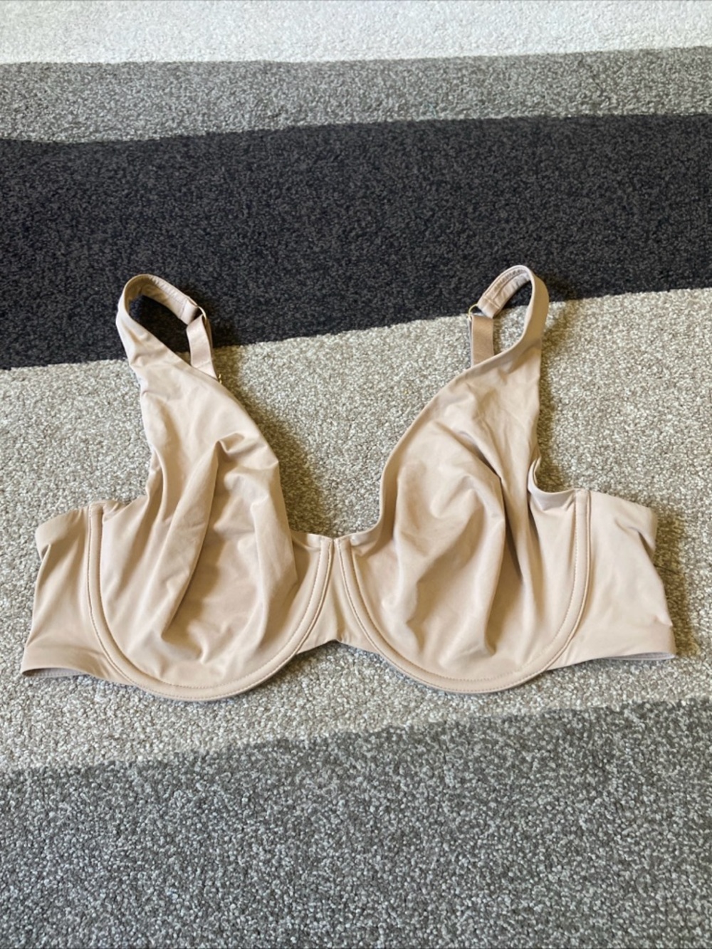 Third Love 24/7 Classic Unlined Bra Womens 38D Nude Underwire Comfort